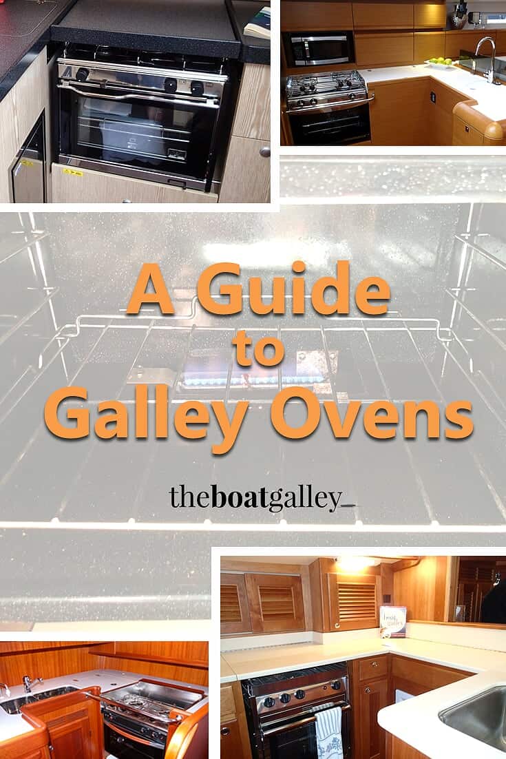 Pinterest image for using a galley oven