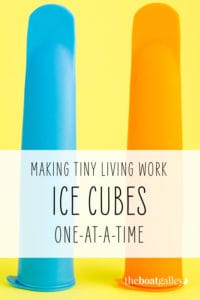 Got just a TINY bit of room in your freezer? Not enough for a full ice cube tray, but enough to make just one or two ice cubes? Here's how you can do it!