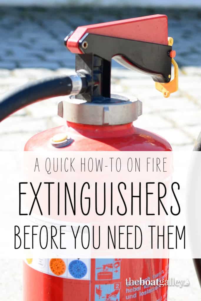 Using a fire extinguisher Pin image