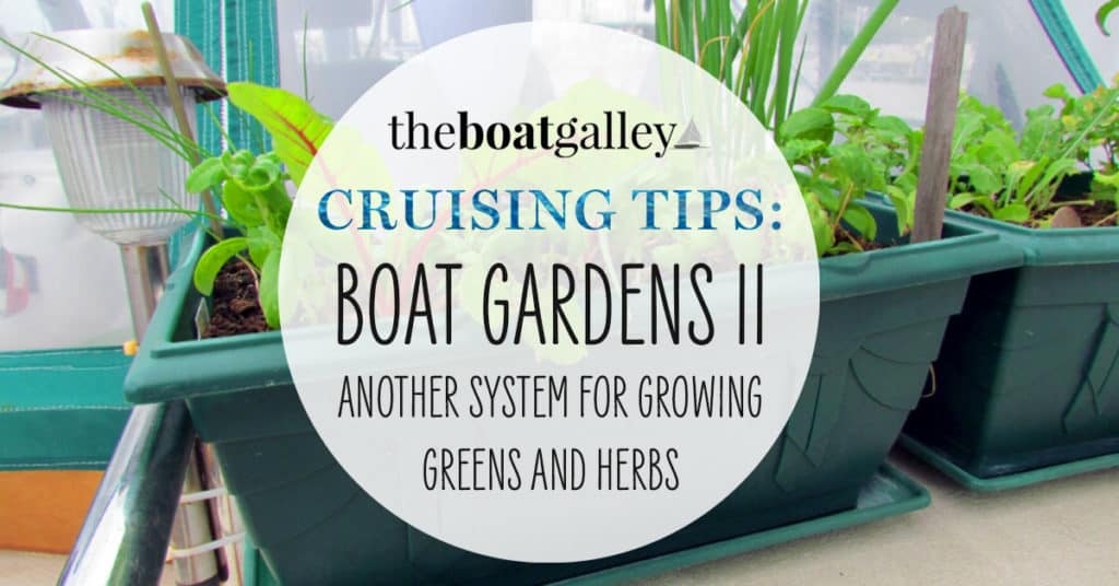 A Garden on a Boat The Boat Galley