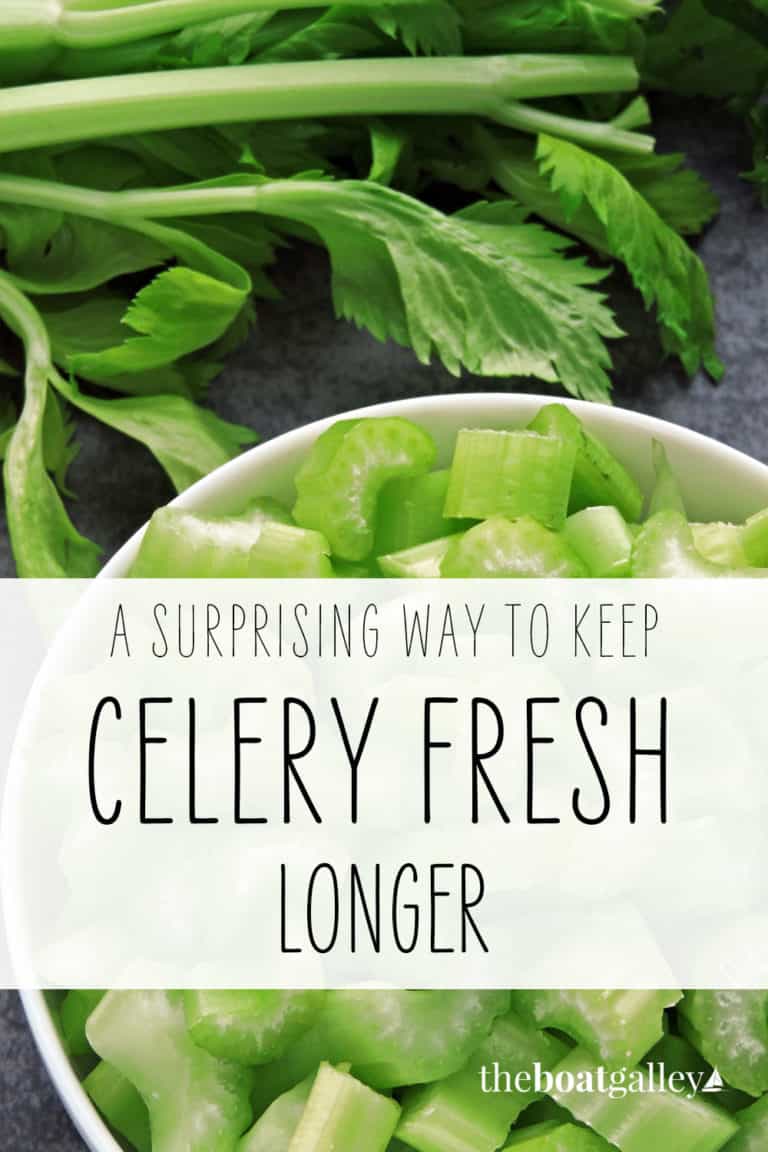 How to store celery the boat galley