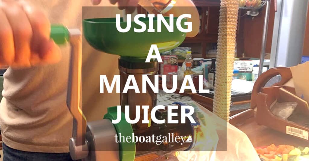 Yes, you can juice fruits and vegetables on a boat. And without electricity!