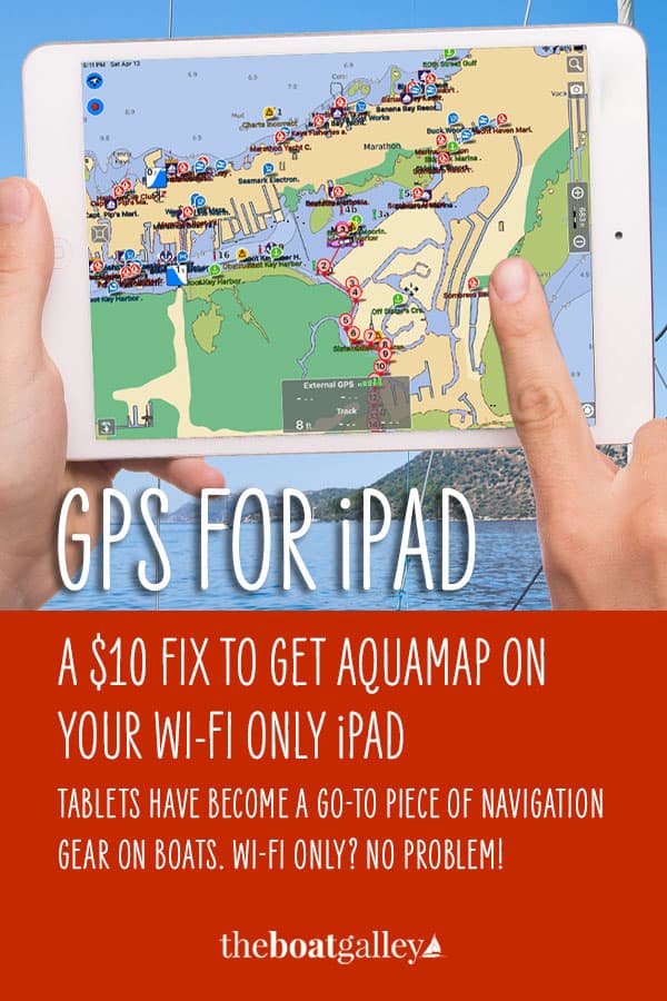 Step-by-step how to use your phone's GPS information on a wifi-only iPad (without GPS) with AquaMap. Cost: less than $10 vs. $100 for external GPS.