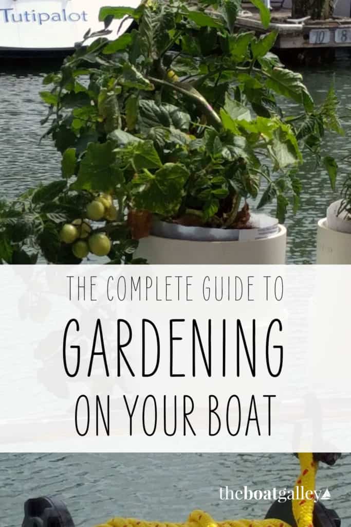 Yes, you can grow greens and herbs (and even tomatoes!) on your sailboat. Check out this clever DIY to help you make your own boat garden.