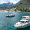 Boats at anchor - charter vacation