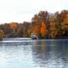 the ICW in fall with a trawler in the distance