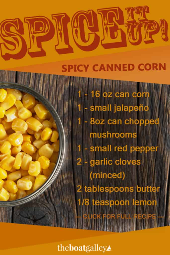 Instead of just heating up a can of corn, spend just a couple extra minutes to add flavor and interest!