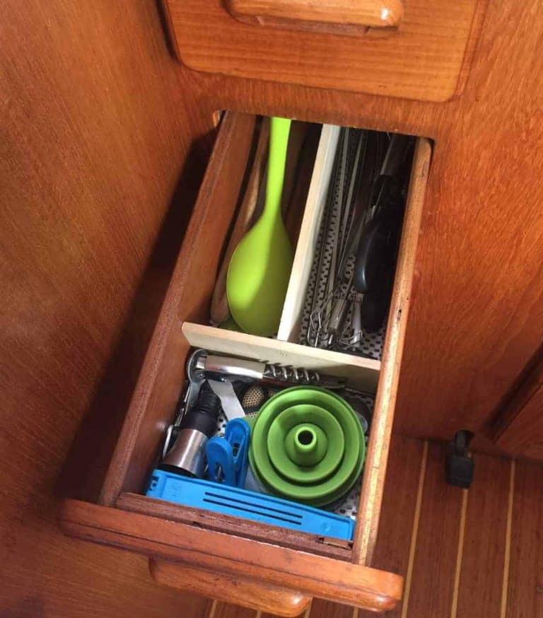 RealLife Monohull Galley Storage The Boat Galley