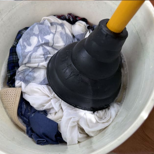 Doing Laundry in a Bucket When You Live on a Boat