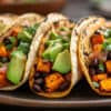 Sweet potato black bean tacos - for a boat