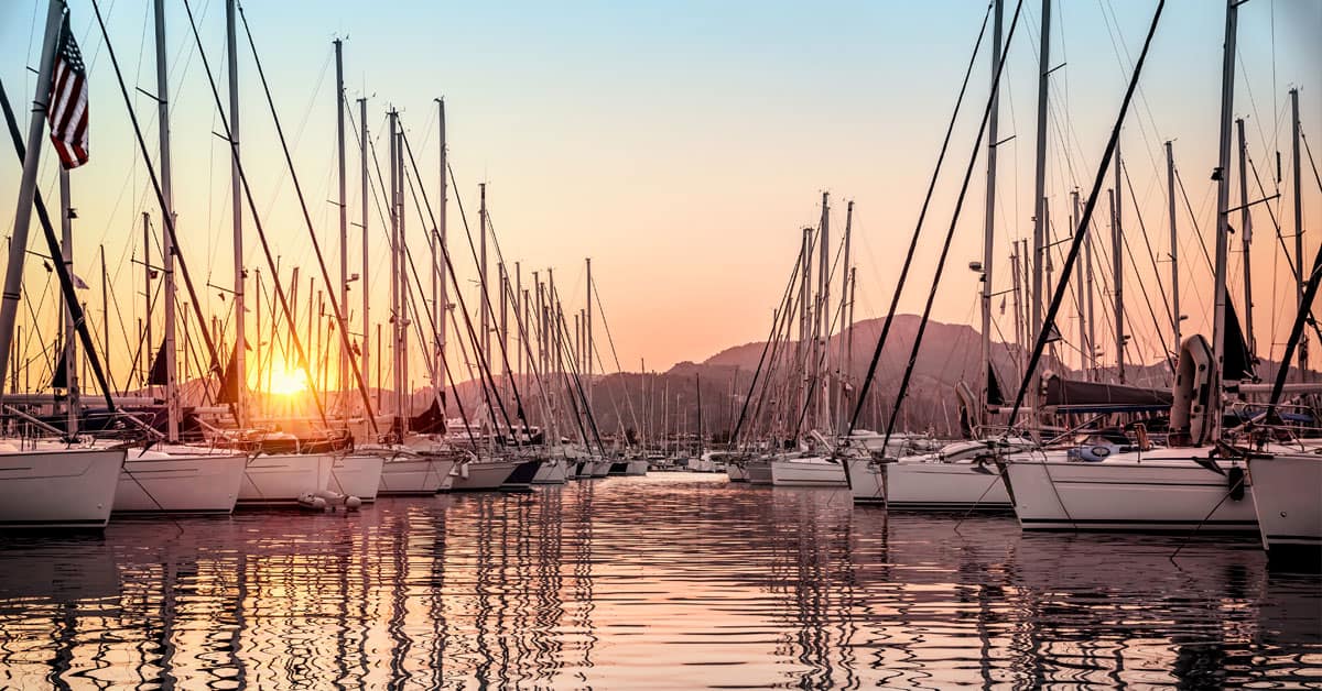 Sailboats in a marina at dawn - redundancy in the galley
