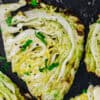 Roasted cabbage slices - cabbage for a cruising boat
