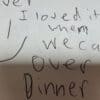 handwriting and a smiley face - guest book for cruisers