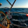 Bicycle on the rail of a sailboat - how to make cruising more comfortable