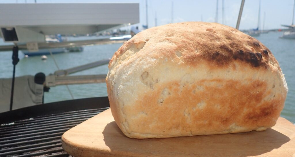Loaf of bread on a boat