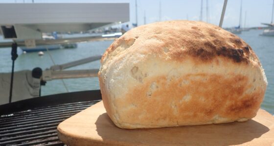 Loaf of bread on a boat