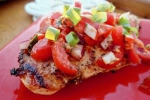 Chicken Bruschetta is quick and easy and great for entertaining.