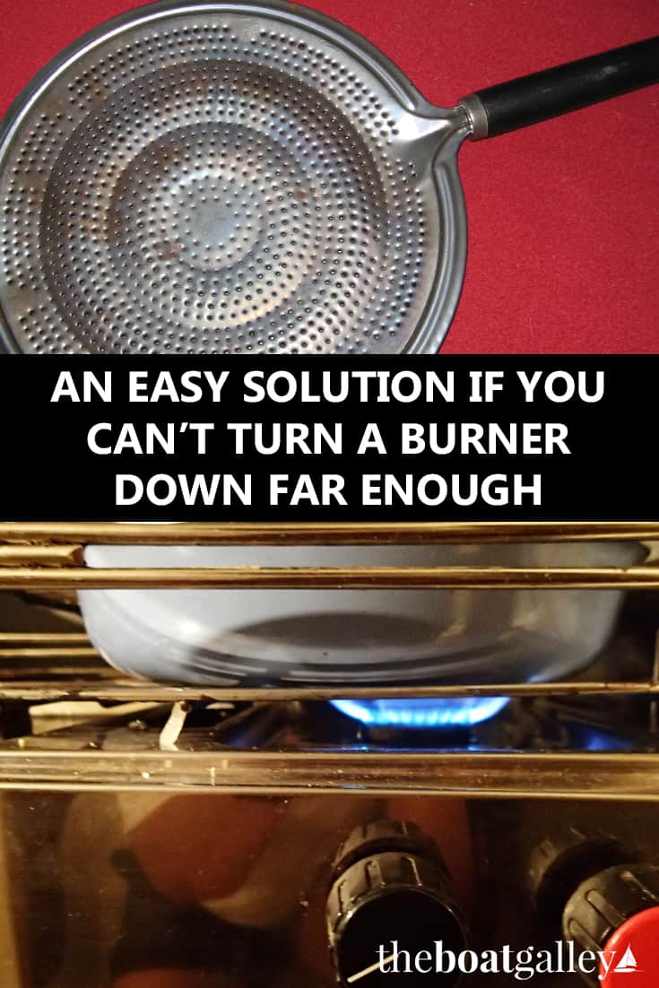 There's a very simple solution if you can't turn your stove burners down far enough to simmer food. Better yet, it's inexpensive!