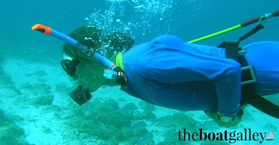 Diving Status - Underwater hull cleaning - For every vessel rope