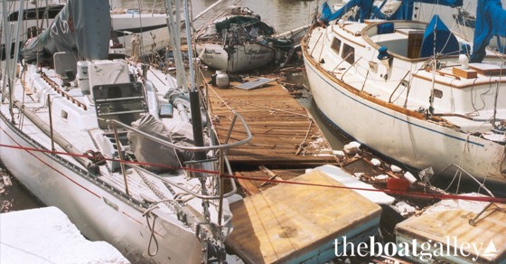 Docks destroyed in Hurricane Marty