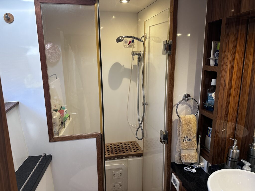 Boat shower compartment
