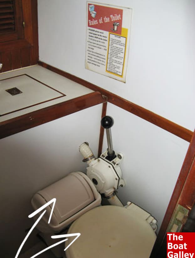 Toilet on a boat