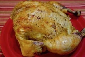 Instead of roasting a turkey, how about a whole roast chicken for a holiday meal from a tiny kitchen?