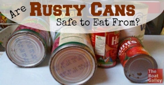 You pull out a can and notice a bit of rust on the rim. It is safe to eat? Do you have to throw it out? Here are the rules for deciding.