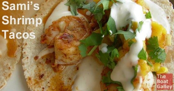 Shrimp and mango tacos . . . a little bit spicy, a little bit sweet . . . and totally wonderful!