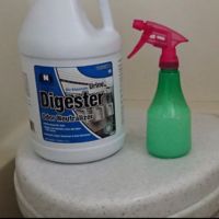 Bottle of Urine Digester and spray bottle