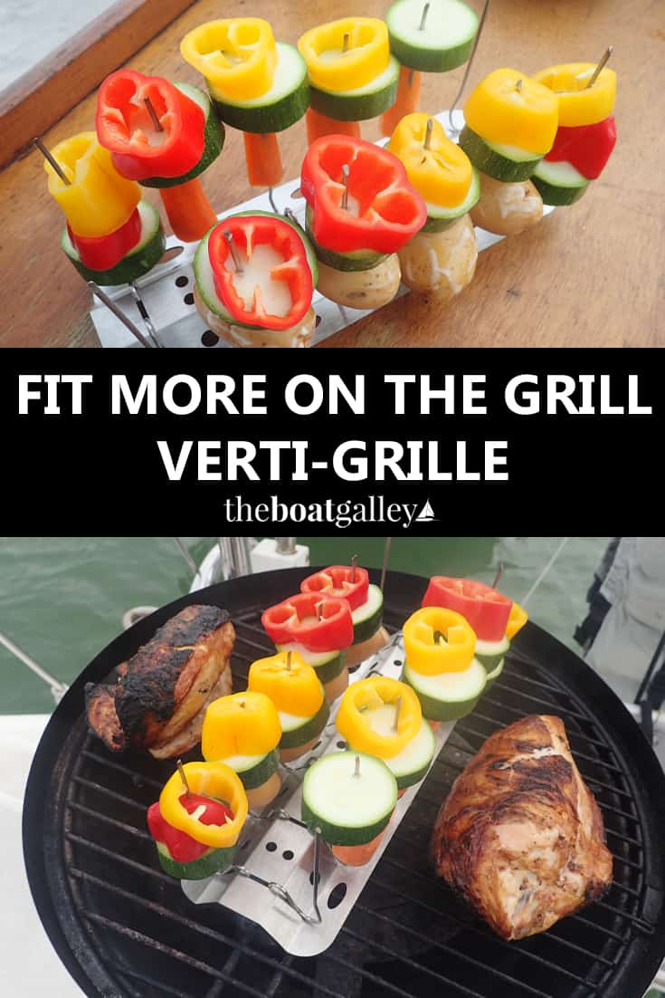 Need more room on your way-too-small boat grill? The VertiGrille is like having a grill extender!