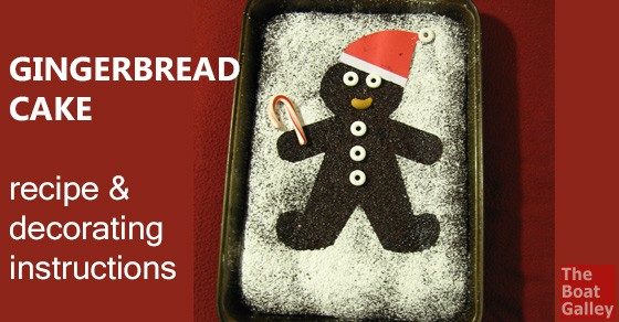 Like the idea of gingerbread men but not the work? Make a gingerbread cake and decorate it with a gingerbread man theme!