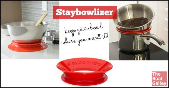 Ever wished you had a third hand as you're trying to hold a bowl, get ingredients and steady yourself? This nifty tool eliminates the need to hold the bowl!