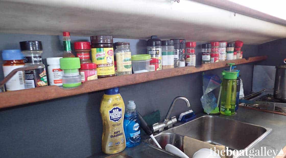 Spice storage in galley