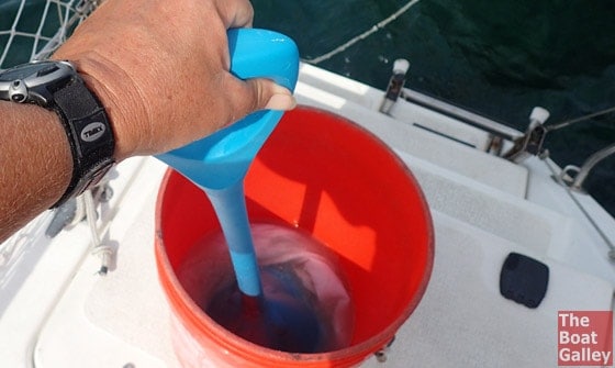 Hand Washing Laundry in a Bucket